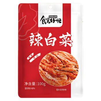 食光好忙辣白菜 100g*5袋装 韩国风味香辣白菜即食下饭菜咸菜酱菜  /粮油调味 /调味品 /复合香辛料 商品图5