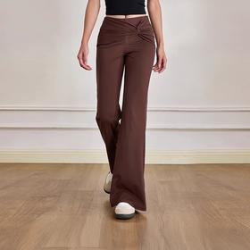 跃牌【禅语梵心】宽松休闲直筒喇叭长裤纽结舞蹈健身裤女CK5112