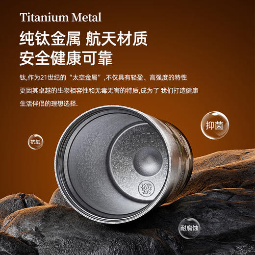 格沵（germ）纯钛保温杯大都会梵高联名水杯高颜值礼物咖啡杯吸管杯双饮杯子 玫瑰【礼盒】 500ml/鸢尾花【礼盒】 500ml 商品图1