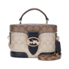 COACH 浅卡其拼色女士手提包 5504IMRKY 商品缩略图0