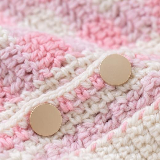 苏苏姐家格纹开衫手工diy编织钩针毛线团自制上衣材料包冬 商品图1