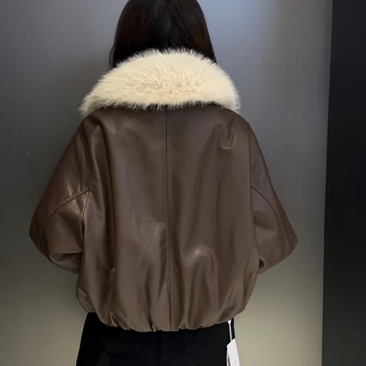 Z毛领皮短外套 冬季 056684510020 商品图1