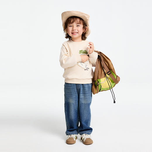 男童圆领长袖卫衣春季新款安奈儿童装实体店同款XB511536 商品图5