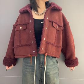 NS双口袋下摆抽绳颗粒绒长袖外套 冬季 069364242138