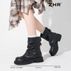 ZHR则则时尚堆堆靴西部小短靴2024新款秋冬百搭女靴ins加绒马丁靴 商品缩略图4