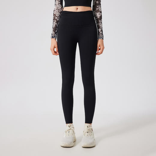 跃牌【禅语梵心】高腰蜜桃提臀裸感瑜伽裤女无痕运动跑步健身裤CK5116 商品图2