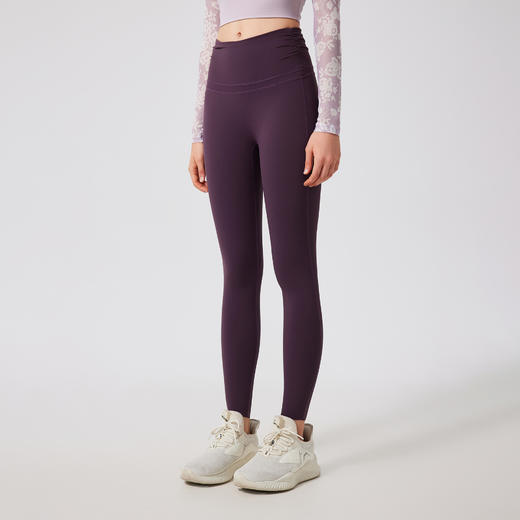 跃牌【禅语梵心】高腰蜜桃提臀裸感瑜伽裤女无痕运动跑步健身裤CK5116 商品图3