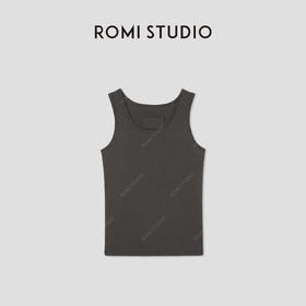 ROMI STUDIO“简约随性” 高支棉高弹U领针织吊带背心 RW24ASZ0456