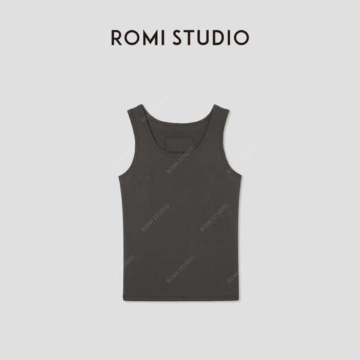 ROMI STUDIO“简约随性” 高支棉高弹U领针织吊带背心 RW24ASZ0456 商品图0