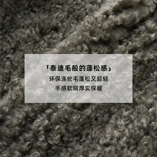 lost in echo2024冬季新款高级蓬松环保仿羊羔毛翻领毛毛保暖外套 商品图2