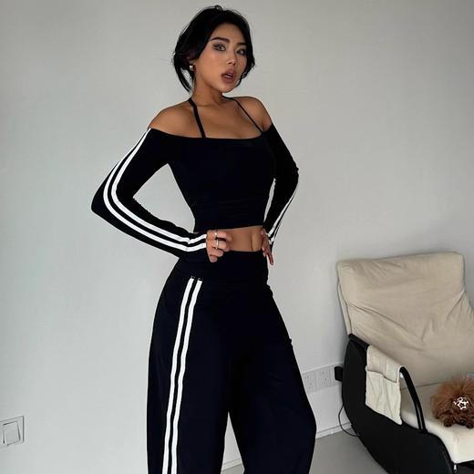 跃牌【禅语梵心】性感辣妹带胸垫跑步速干运动文胸一体杯健身服上衣CX5083 商品图3