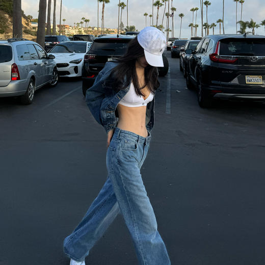 ROMI STUDIO“美式复古”长绒竹节经纬棉绳染洗水牛仔外套 431NS170 商品图1