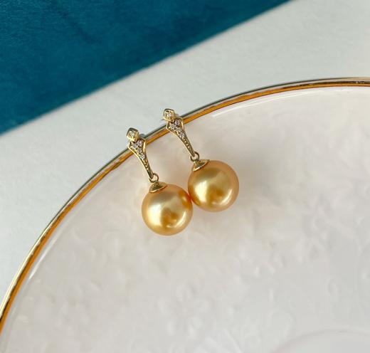 10mm-11mm金珠耳坠 商品图2