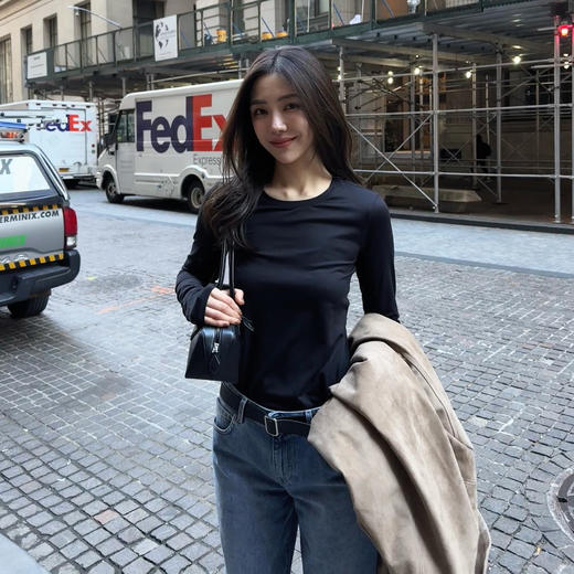 ROMI STUDIO“棕标甄选”土耳其进口头层小羊反绒宽松皮衣 431PS028 商品图5