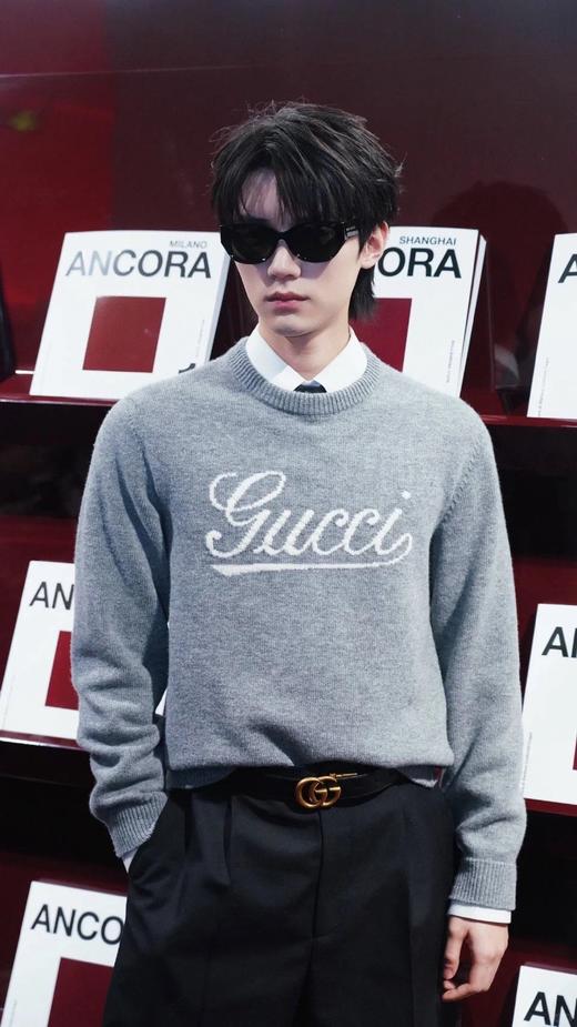 G家 花灰G圆领毛衣（JN） 商品图1