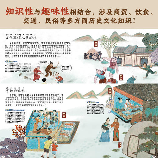 丝路时光机走到壁画里过一天fb敦煌研究院/编童趣出版有限公司编人民邮电出版社出版文化绘本精装原版曾获2023年丝路书香工程 商品图1