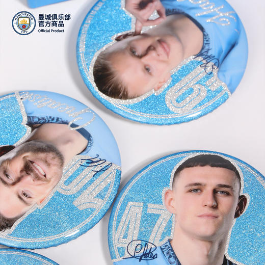 【官方正版】曼城俱乐部 | 球星吧唧加厚马口铁徽章纪念礼物 商品图3