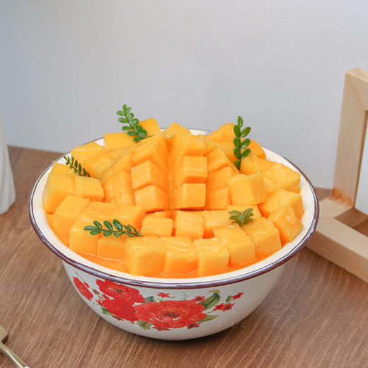 【一盆香芒】网红搪瓷盆香甜芒果，大口吃味道十足-芒果蛋糕 商品图0