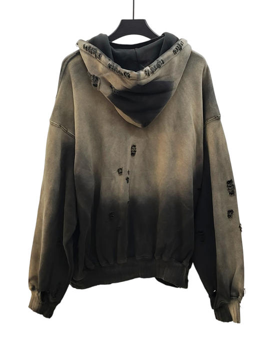 中性款宽松做旧连帽卫衣019 商品图1