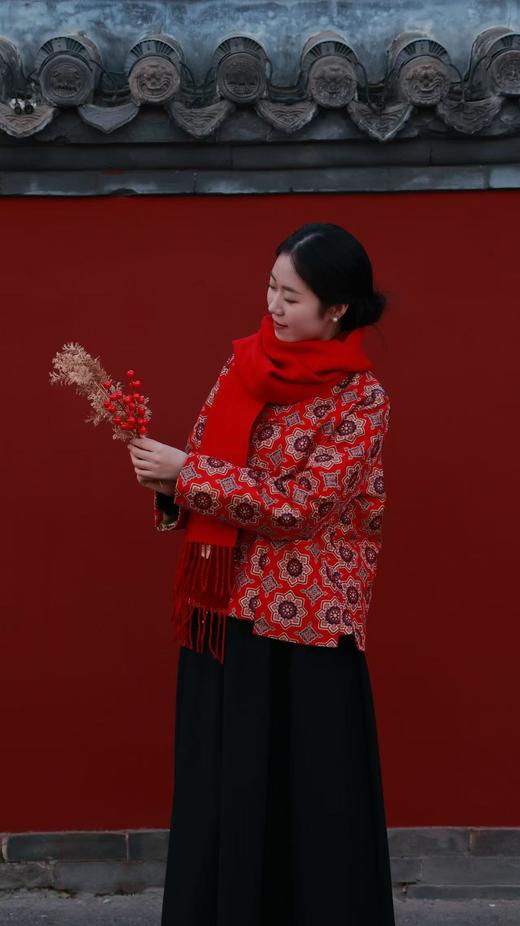 一抹「东方红」 不变「中国色」 红围巾（23815008） 商品图4