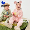迷你巴拉外出连体衣男女童宝宝萌趣棒球领爬服哈衣2025春新品 商品缩略图1