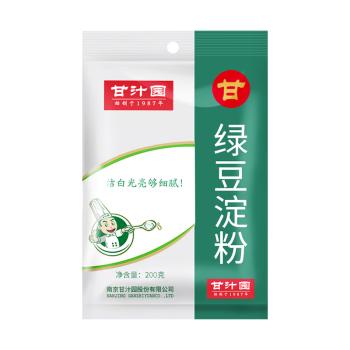 甘汁园 绿豆淀粉200g 制作凉粉凉皮原料 /粮油调味 /调味品 /淀粉 商品图3