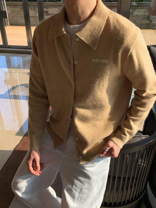 miu家 羊绒混纺 翻领式开衫（JN） 商品图1