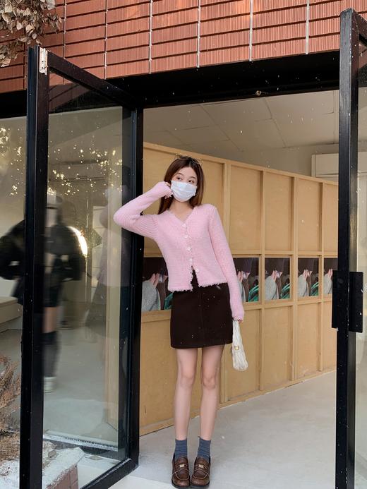 <曾小咸推荐>2色软糯V领针织开衫 商品图5