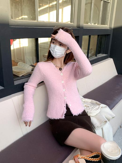 <曾小咸推荐>2色软糯V领针织开衫 商品图2