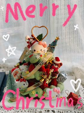 【圣诞节】Hello Kitty草莓夹心蛋糕