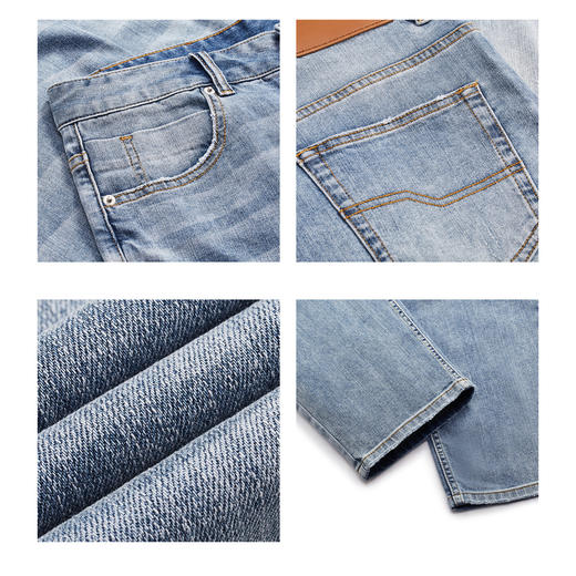 gxg.jeans男装夏季热卖蓝色牛仔长裤JEX10500172 商品图3