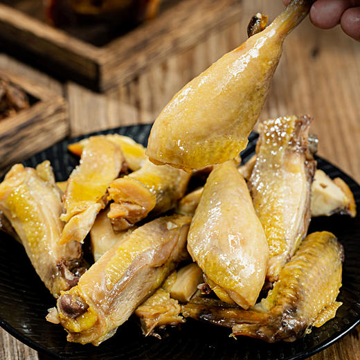 金字浙江杭州特产火腿风干鸡750g腊鸡整只散养青脚鸡腊货年货 商品图2