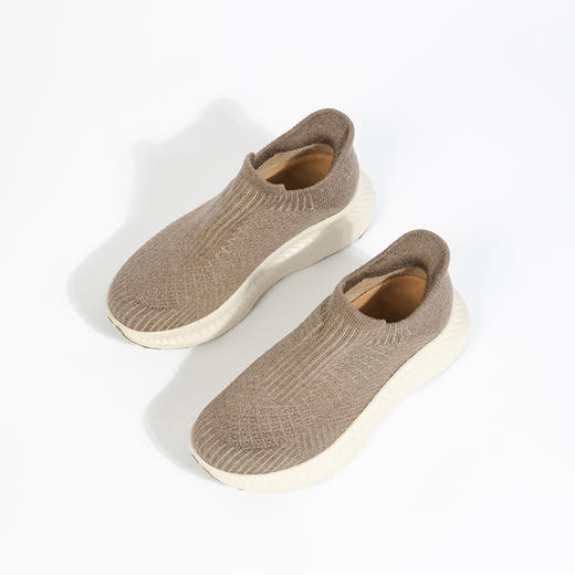 【加绒保暖 防泼水】WayneFlex韦恩 男女款一脚蹬羊毛混纺飞织鞋 WF3128（工作日72小时发货） 商品图5