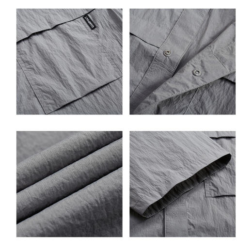 gxg.jeans男装夏季工装翻领短袖衬衫JEX12302202 商品图3