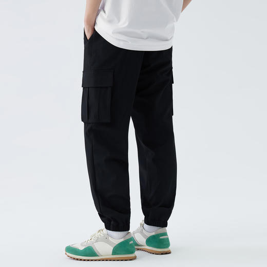 gxgjeans男装休闲裤夏季黑色大口袋工装束脚长裤子潮 商品图2