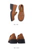 棕履」乐福鞋Talitaqoom2新款粗跟百搭羊皮雅丹风单鞋女483T20414 商品缩略图1