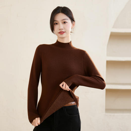 木言欢一体水貂绒毛衣，内里是厚厚软软的水貂绒！贴身穿软糯丝滑感 商品图14