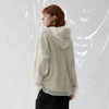 谜底连帽卫衣长袖女2025春新品双层拼接网纱设计感印花251MV0120 商品缩略图2