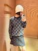 驴家 格子花灰套头毛衣（JN） 商品缩略图3