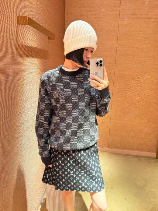 驴家 格子花灰套头毛衣（JN） 商品图3