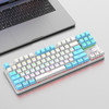 【电竞机械键盘，竞技游戏办公通用~】新款k919有线机械键盘 多拼色混光87键 青轴电竞游戏 办公笔记本键盘-QQ 商品缩略图14