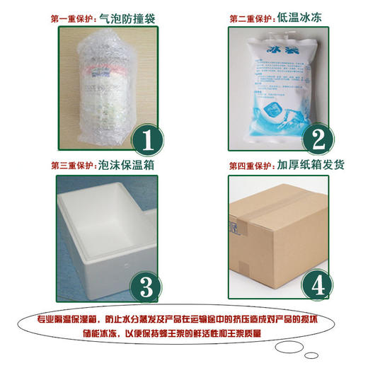 汪氏官方鲜蜂王浆 青海野生天然蜂皇浆蜂乳  顺丰 商品图4