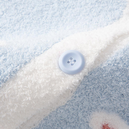 洁丽雅新款半边绒睡衣女冬季珊瑚绒加绒蓄热秋冬可外穿家居服套装 商品图8