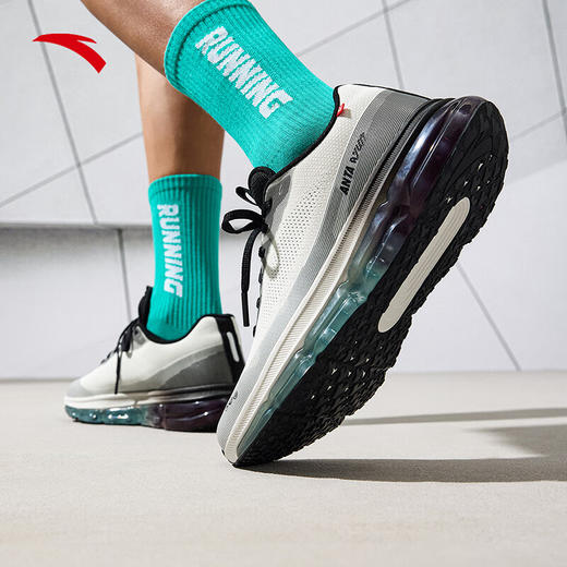 安踏弹力胶丨运动鞋男软底缓震舒适跑步鞋子男防泼水跑鞋112515501 商品图1