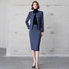 IWY/轻奢贵气金丝编织粗花呢套装冬季新款蓝色名媛小香风两件套CS2119 商品缩略图0