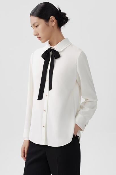 朗姿通勤白衬衫LCEK02WBL125W21 商品图1