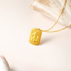 周六福黄金链坠女款5d硬金定价九华山联名无相佛足金平安无事牌 商品缩略图2