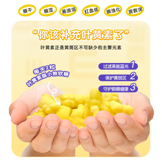 美国原装进口❗【诺维肯Norvikon先目叶黄素酯小熊软糖】配方升级！含量升级！口感升级！✅每粒含6mg叶黄素脂，高含量，更护眼  商品图2