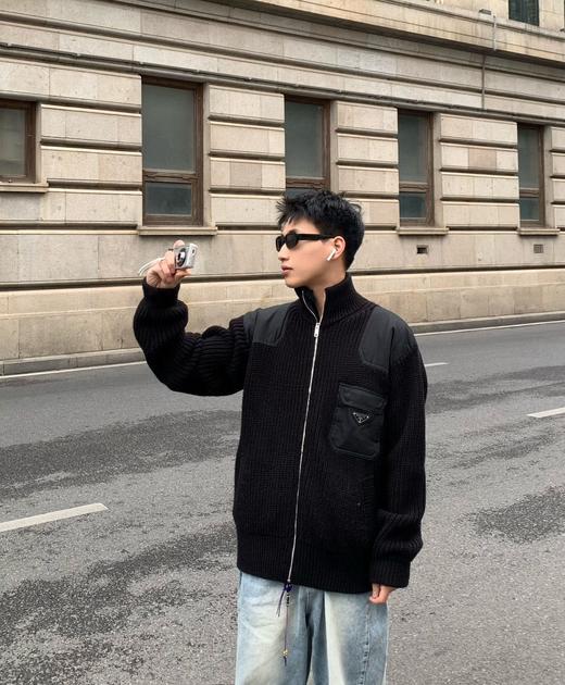 P家 三角标针织毛衣外套（JN） 商品图0