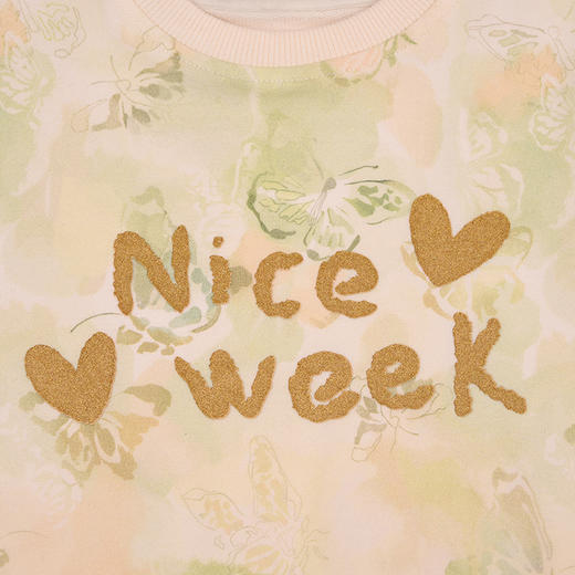 棉果果春季新品商场同款女童洋气百搭小毛圈圆领套头卫衣M122180225084 商品图2